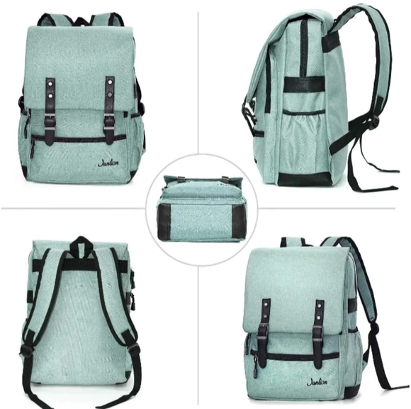 Julion Modoker Vintage Laptop Backpack for Women Men Travel Backpacks - Picture 5 of 5